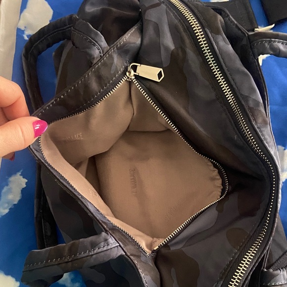 MZ Wallace soho Navy Camouflage Tote - Picture 5 of 11